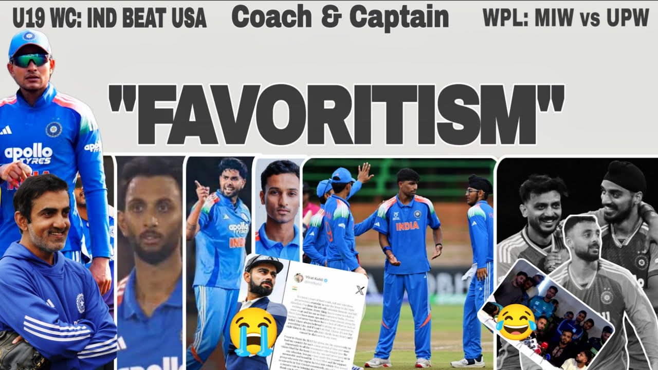 Coach & Captain Ka “FAVORITISM” Game! 😡| IND Beat USA – U19 WC 💪| BCB Mein Drama 😂 | WPL: MIW vs UPW