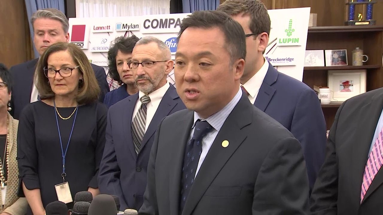 News Conference Attorney General Discusses Lawsuit Against Pharmaceutical Companies YouTube