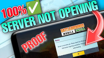BGMI LOGIN PROBLEM TODAY | BGMI SERVER IS NOT ONLINE YET | BGMI NOT OPENING SERVER NOTICE SOLUTION