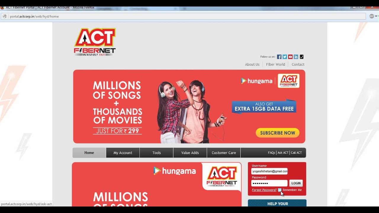 act fibernet