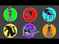Spin Wheel Monster !! Siren Head vs Megalodon vs Godzilla vs Dark Head vs Siren Head ICE ...