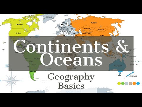 The 7 Continents And 5 Major Oceans Of The World Geography Basics Youtube