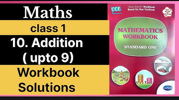 10. Addition (upto 9)|class | Maths |English medium|semi english| question answer |workbook solution