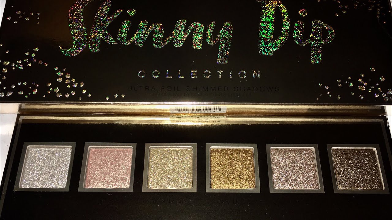 Jouer Cosmetics Skinny Dip Eyeshadow Palette SWATCHES
