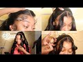 Step By Step Half Up Half Down Frontal Wig Install Adhesive &amp; Glueless PRODUCTS LISTED Ft Unice Hair