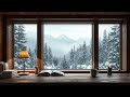 Cozy Winter Cabin Study Ambience | Snowy Mountain View for Focus &amp; Relaxation❄️