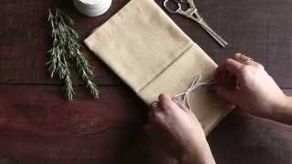 Table Setting Tips: Menu Napkin Folds - Single Pocket Fold Table Setting Tips: Menu Napkin Folds - Single Pocket Fold