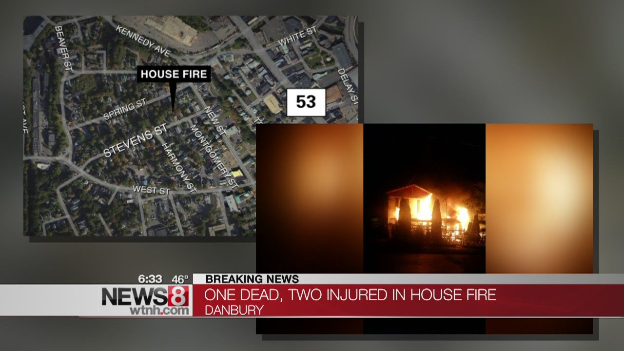 One dead, two injured in Danbury house fire - YouTube