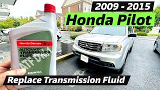DIY 2009 2010 2011 2012 2013 2014 2015 Honda Pilot Replacing Transmission Fluid