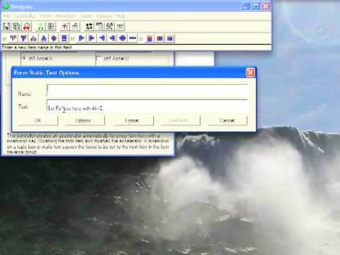 Setting Mnemonic hotkeys in ObjectStudio