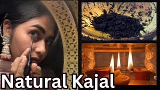 Kajal making at home using almonds I Smudge Proof I Eyeliner I Skin care