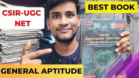 Best General Aptitude Book for CSIR-UGC NET | The Learning Field