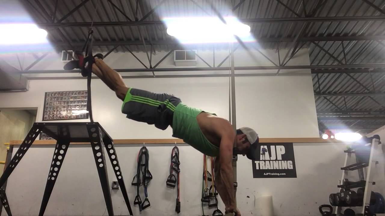 Incline TRX chest press with feet suspended YouTube
