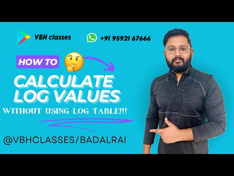 How to calculate log values without using log table