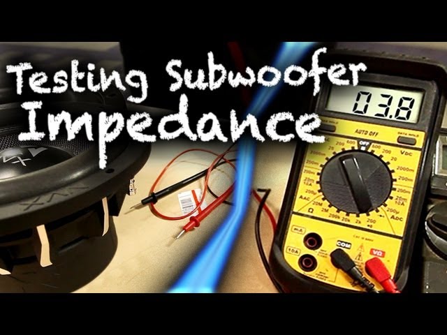 Præstation lykke glæde How to Test Subwoofer Impedance with Multimeter | Car Audio 101 - YouTube
