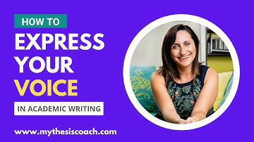 How to express your voice in academic writing