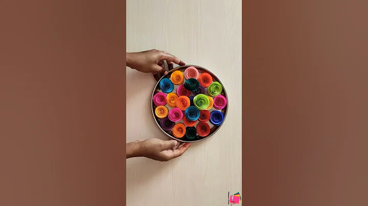 DIY Paper Heart Wall Hanging | Easy Wall Decoration Ideas | Paper craft | #shorts |