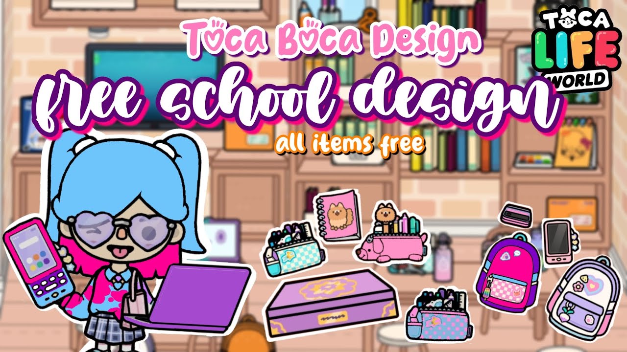 FREE SCHOOL DESIGN 📚✏️ TOCA LIFE WORLD 🌎 in 2023