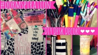 ♥ Dormspiration DIY Dorm Room Desk Decor ♥