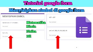 Cara menyisipkan simbol matematika di google form Cara menyisipkan simbol matematika di google form