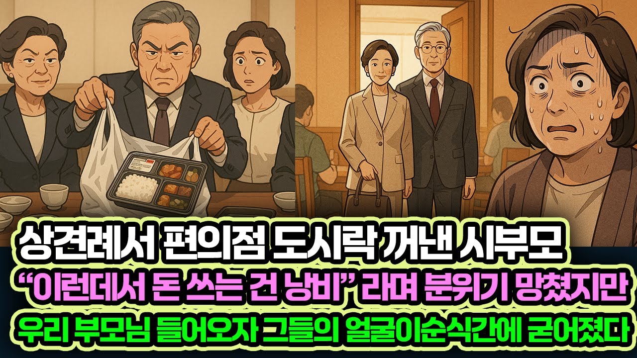 상견례에 검정 봉투에서 편의점 도시락을 꺼낸 시부모