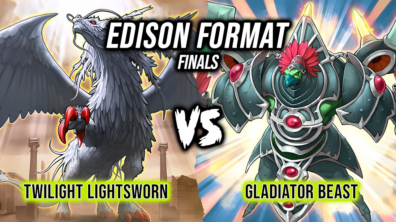 Финал формата Yu-Gi-Oh! Edison: Twilight Lightsworn против Gladiator Beast