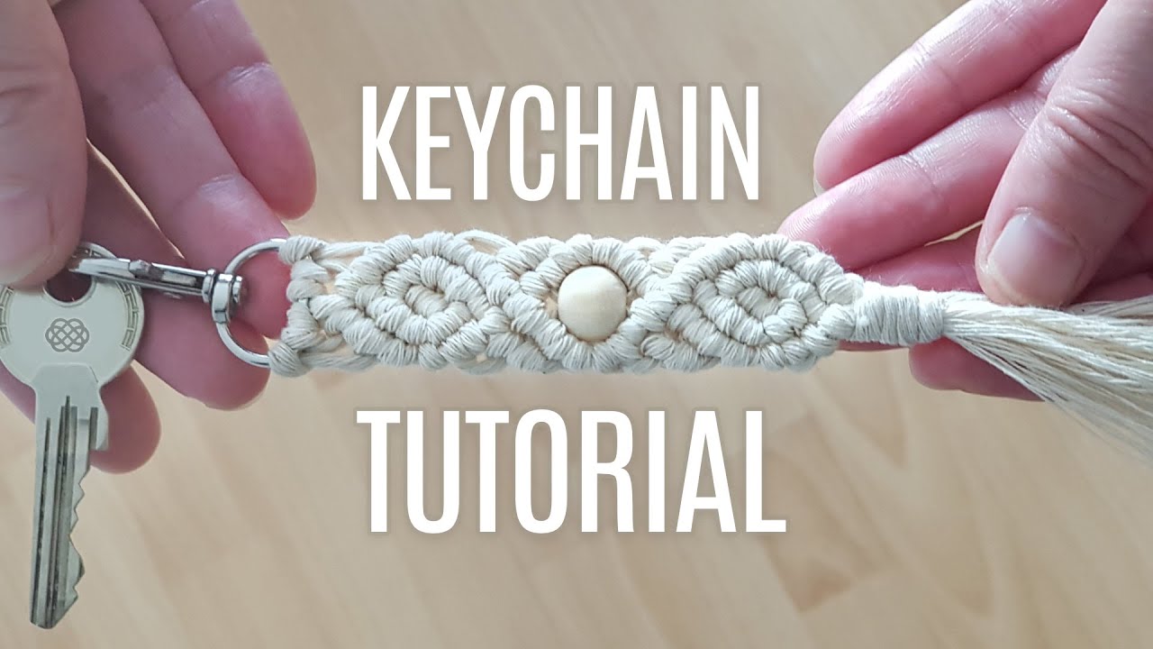DIY ROSEBUD MACRAME KEYCHAIN TUTORIAL