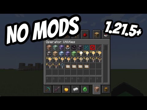 How to Unlock Operator Creative menu Tab in Minecraft Java