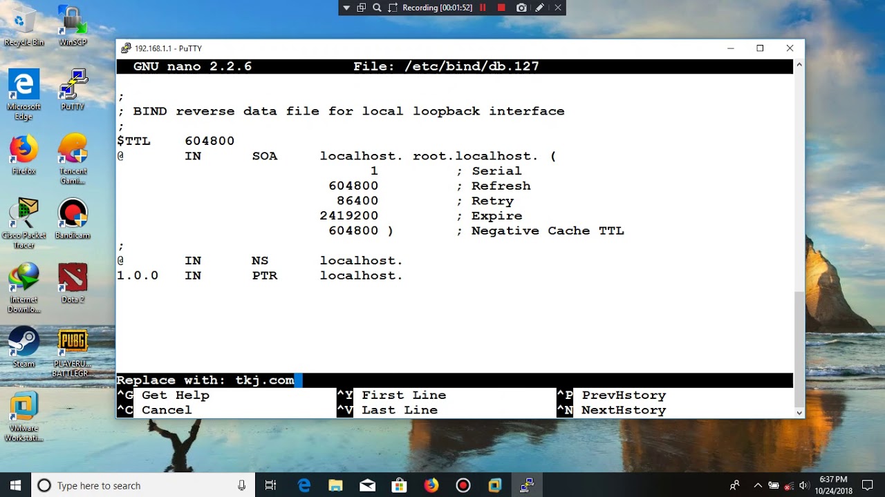 Konfigurasi DNS Server pada Linux Debian 7.8 - YouTube