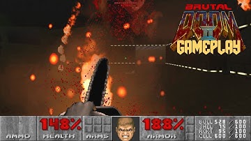 Brutal DOOM II Gameplay, Walkthrough Level 10: Refueling Base (ALL SECRETS)