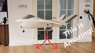 Boeing X-32 Hover in livingroom stabilization test 105mm EDF. No Ads Rc flitetest 3D Printed