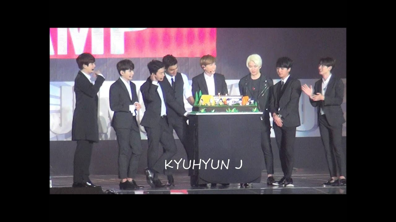 [FANCAM] 20150919 SUPER CAMP HAPPY SUJU CAKE EVENT 1 (轉載請註明出處, 謝謝!) KYUHYUN