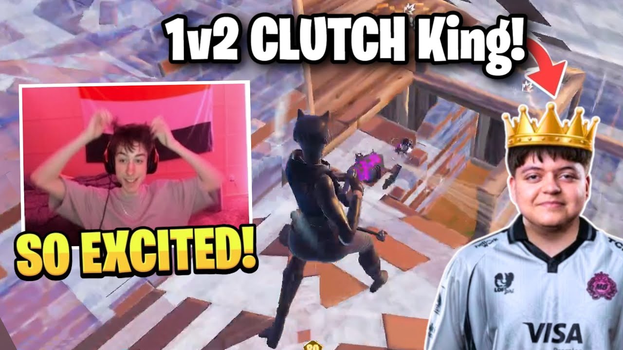 PeterBot *EXCITED* after Spectating Pollo 1V2 CLUTCH in Duos DIVISION 1