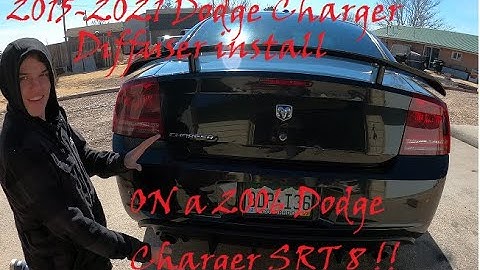 Diffuser Install on a 2006 DODGE CHARGER SRT!!#dodge #dodgecharger #dodgesrt #srt #hemi #viral 