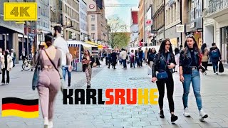 Walking Tour Karlsruhe Germany  City Of The Fan  4k City Walk walking walkingtour germancity 