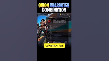 Orion Character Best Combination || Best Character Combination for all short video