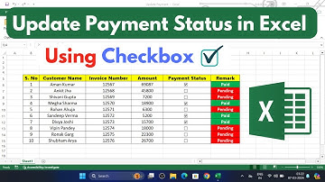 Update Payment Status in Microsoft Excel Using Check Boxes