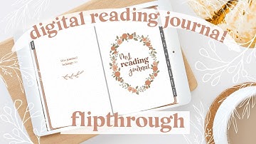 DIGITAL BULLET JOURNAL FLIPTHROUGH | Digital Reading Journal Setup | IPad Bullet Journal Goodnotes 5