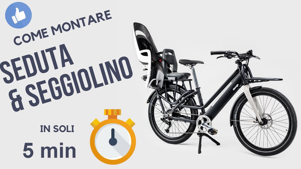 Seggiolino Posteriore Bici Elettrica Pieghevole Con Seggiolino