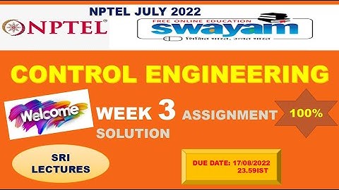 🔥💥WEEK 3💥🔥100%💥 CONTROL ENGINEERING  ASSIGNMENT SOLUTION 💥