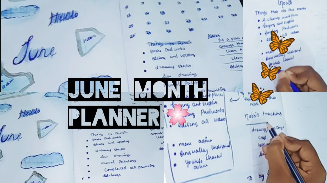 june month plan with me june planner malayalam 2023 journaling 