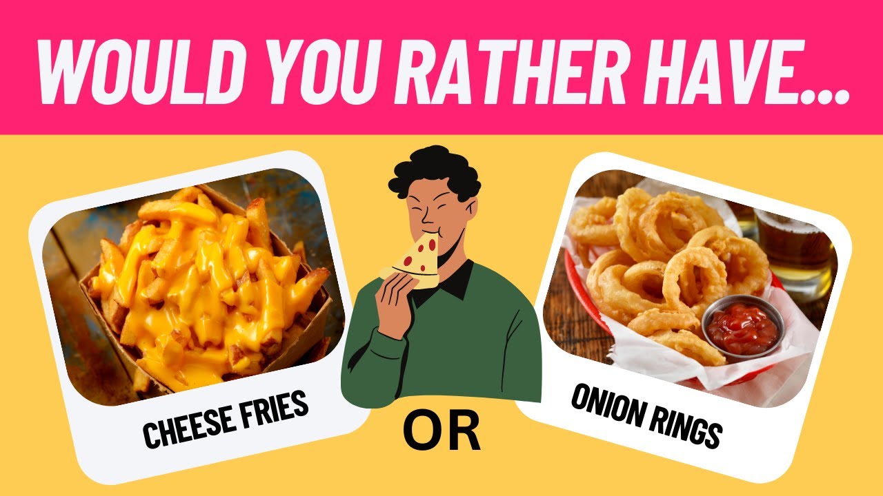 Pick one kick one junk food edition would you rather brain break