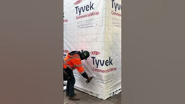 Installing the wrb in a mockup for a project in Shoreline Wa. #siding #tyvec #construction #wrb
