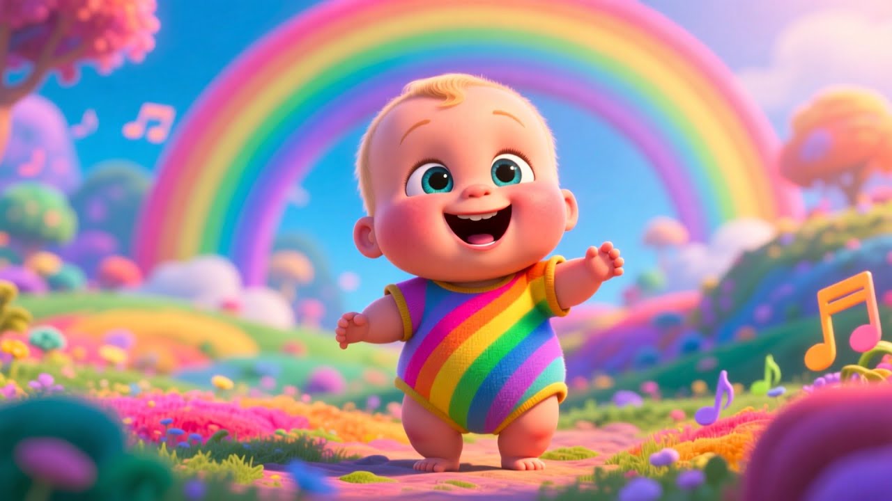 Rainbow Baby Learns 123 🌈🧸 | Numbers Song for Kids | Preschool Counting Video