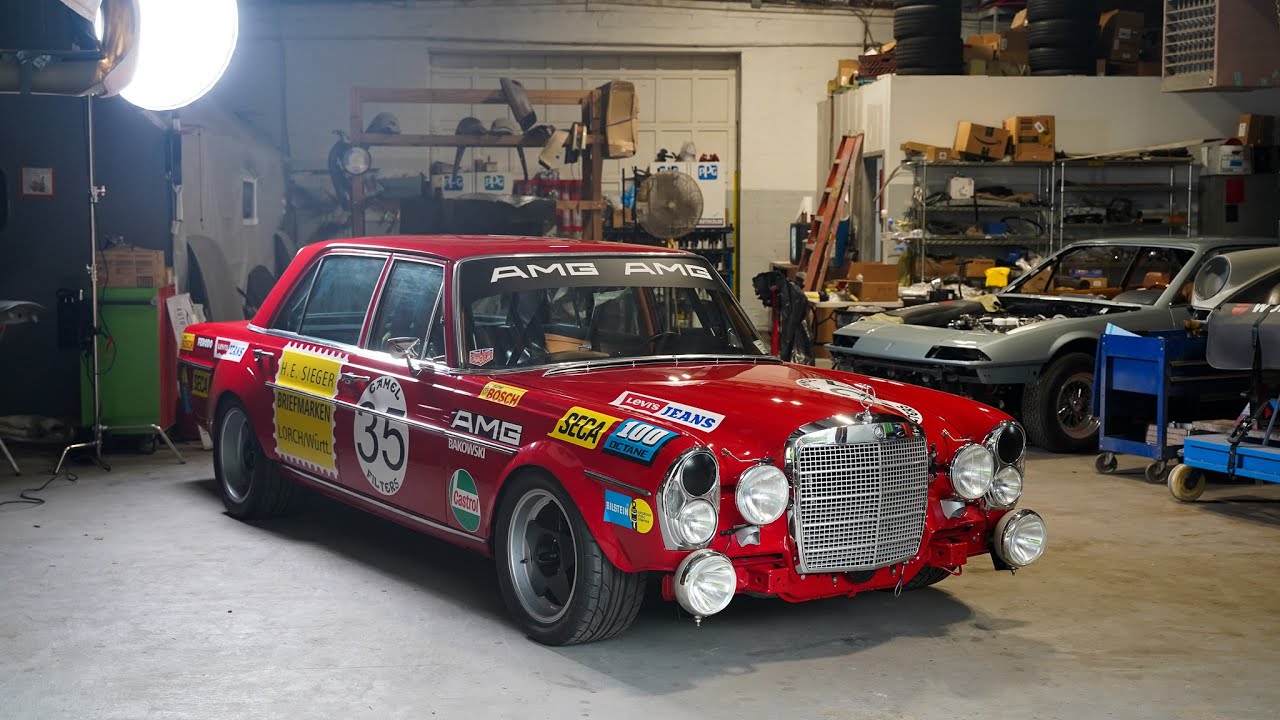 Legendary Mercedes Benz 300 Sel 68 Amg Red Pig Tribute Car Youtube