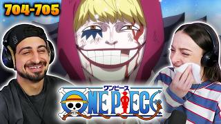 CORAZON'S SMILE HAS TAKEN US OUT! 😭 *ONE PIECE* Episodes 704 & 705 REACTIONS!