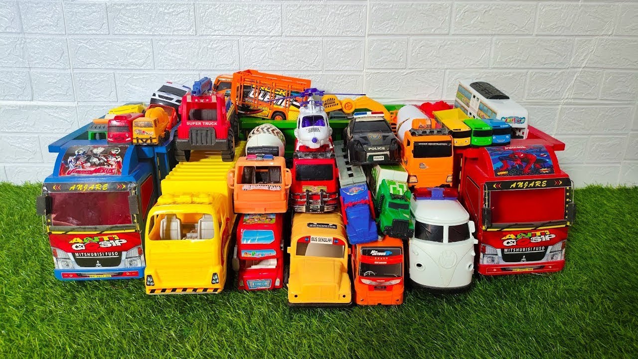 Mobil Mobilan Truk Oleng , Mobil Truk Molen, Mobil Balap, Truk Pasir, Excavator, Mobil Roket, Damkar