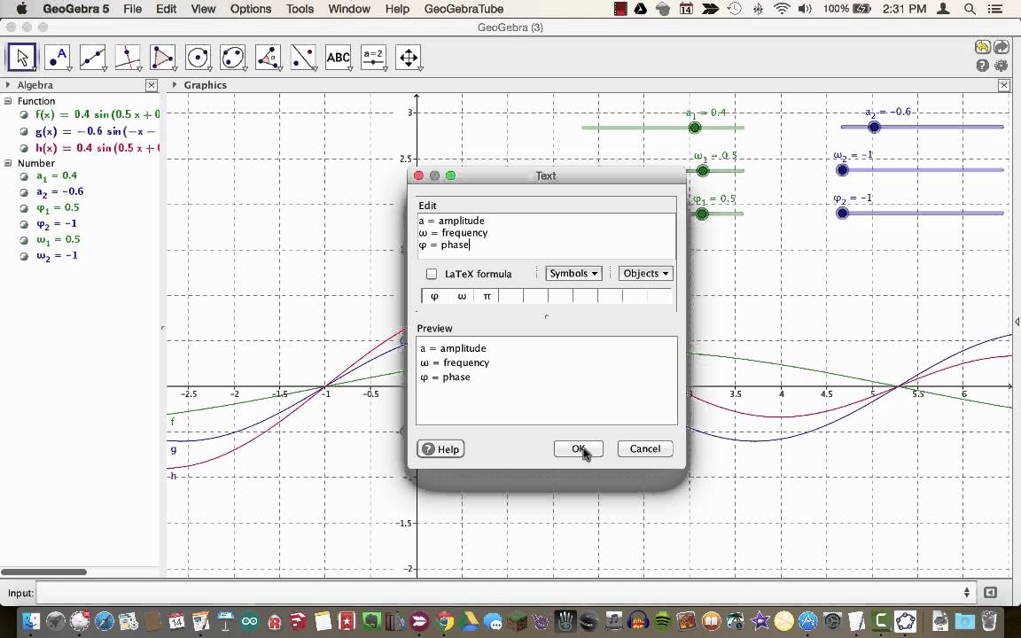 Creating Dynamic Math Models with Geogebra - YouTube