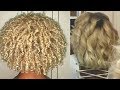 Dying my curly hair platnium blonde  kamrin white