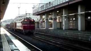 2009-01-17 [常磐線] EF81 93 + コキ100系, 高速貨(1)